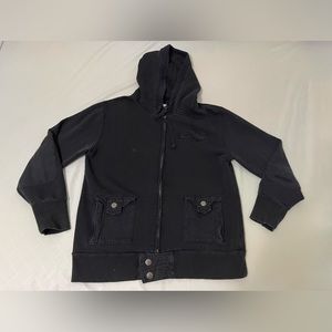 Audio Footwear Hoodie Men’s‎ Size Small Black Y2K